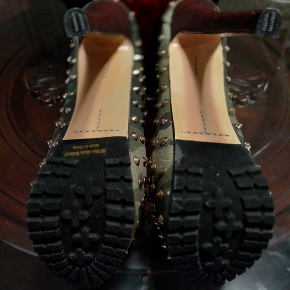 Platform Camouflage hikers stiletto Boots - Picture 3 of 4